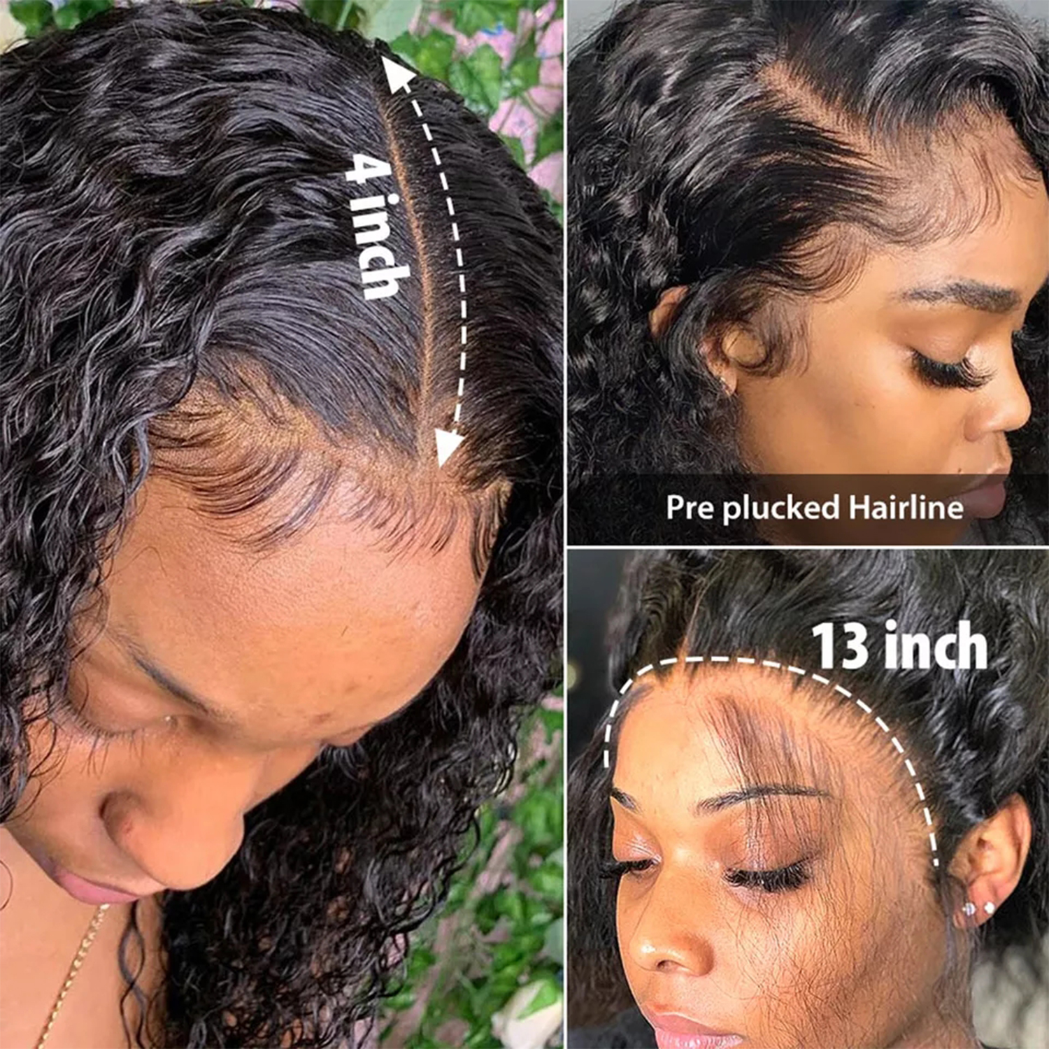 100% Brazilian Virgin Human Hair Transparent Swiss Lace Wig