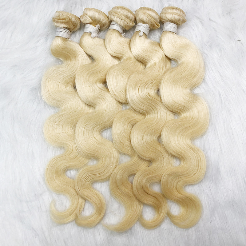 613 Best Blonde Deep Wave Human Hair Bundles Cheap Brazilian Hair Weave