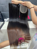 Ombre Straight Hair Bundles With Closure Black Brown
