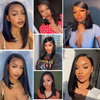 Bob Wig Lace Front Brazilian Human Hair Wigs For Black Women Pre Plucked Short Natural 13x4 Straight HD Full Frontal Closure Wig