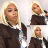Transparent 613 Blonde Lace Front Wigs for Black Women Remy Straight Brazilian Human Hair Wigs