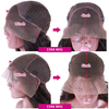 Body Wave Lace Closure Wigs 13x4 Pre Plucked Remy Human Hair Wigs Full Ends 180% Density
