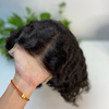 Deep Wave Lace Closure Wig Human Hair Bob Wigs for Black Women