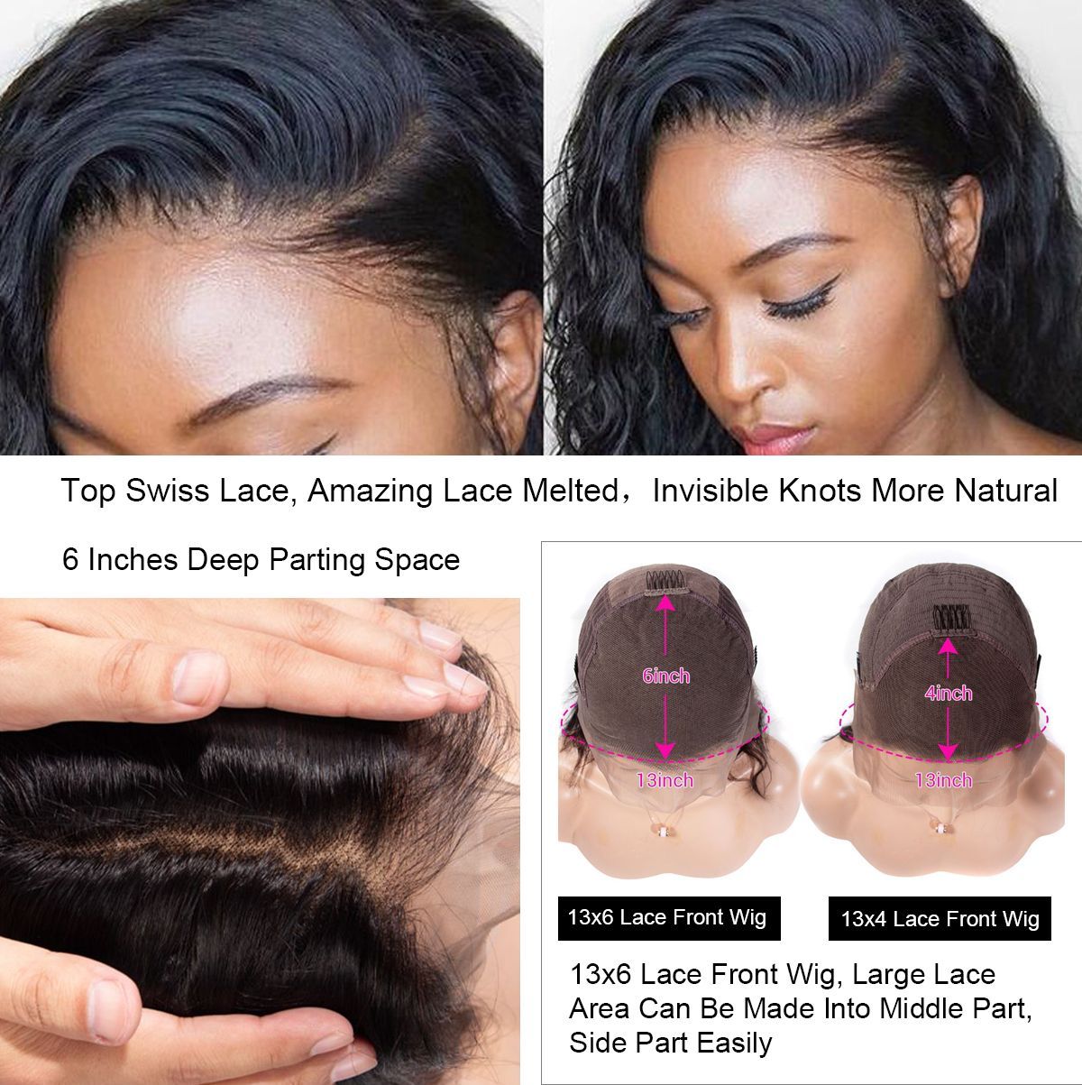Peruvian 30 Inch Human Hair Wigs Water Wave Deep Half Wig Human Hair Wigs For Black Women Human Hair