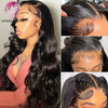  Angelbella Queen Doner Virgin Hair 100% Unprocessed Virgin Human Hair 13x4 Body Wave HD Lace Frontal Wigs for Black Women 