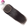 Remy Hair Bundles with Closure Straight Human Hair Bundle with Lace Closure 