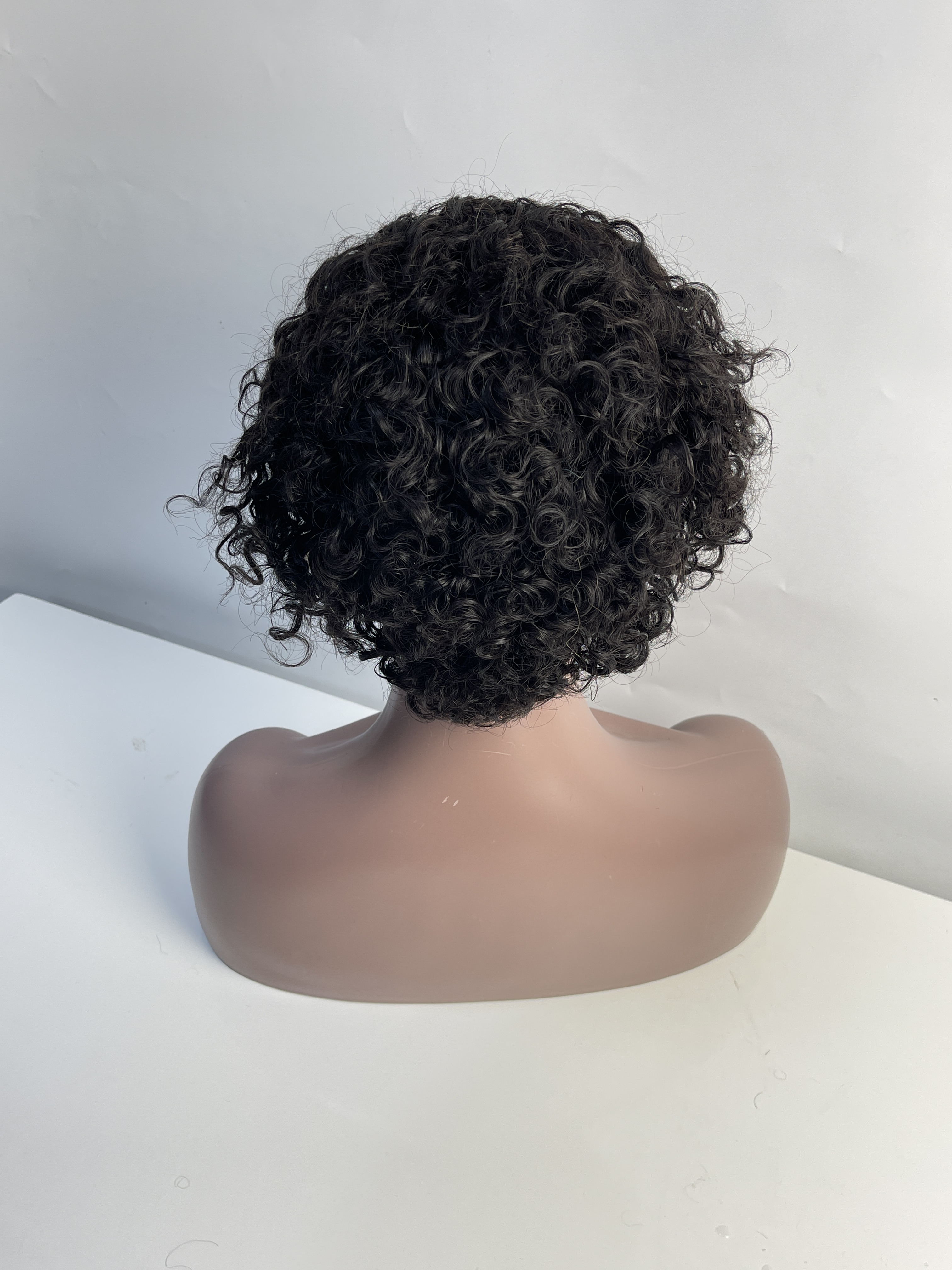 Short Pixie Cut Curly Wig Short Bob 13X1 Lace Front Virgin Human Hair Wig