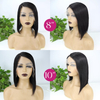 8 To 14Inch 13x4 Lace Front 150% Density Short Side Part Bob Wig
