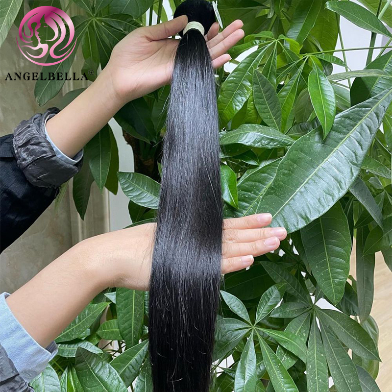 Angelbella Queen Doner Virgin Hair 100% Unprocessed Brazilian Natural Human Hair Treatment Cuticle Aligned Best Bundles