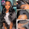 Angelbella Queen Doner Virgin Hair Raw Cambodian 13x4 Body Wave 100% Unprocessed Cuticle Aligned Human Hair Lace Frontal Wigs With Baby Hair