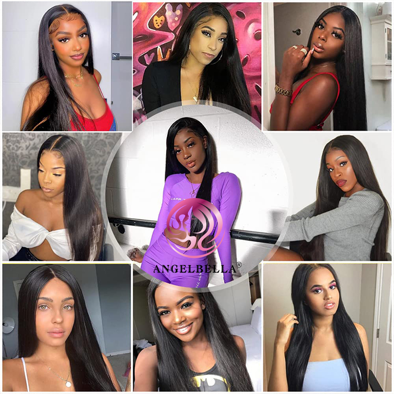 Angelbella Queen Doner Virgin Hair High Quality 13X4 Human Hair Lace Front Wigs For Sale