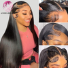 Angelbella Queen Doner Virgin Hair 13x4 Straight HD Lace Frontal Natural Looking 100 Human Hair Wigs