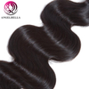 Unprocessed Human Hair Bundles with Kim K Closure Body Wave Brazilian Hair 3 Bundles with Closure