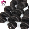 Remy Hair Extensions Natural Black Color Loose Wave Hair Weave Bundle For Black Women 