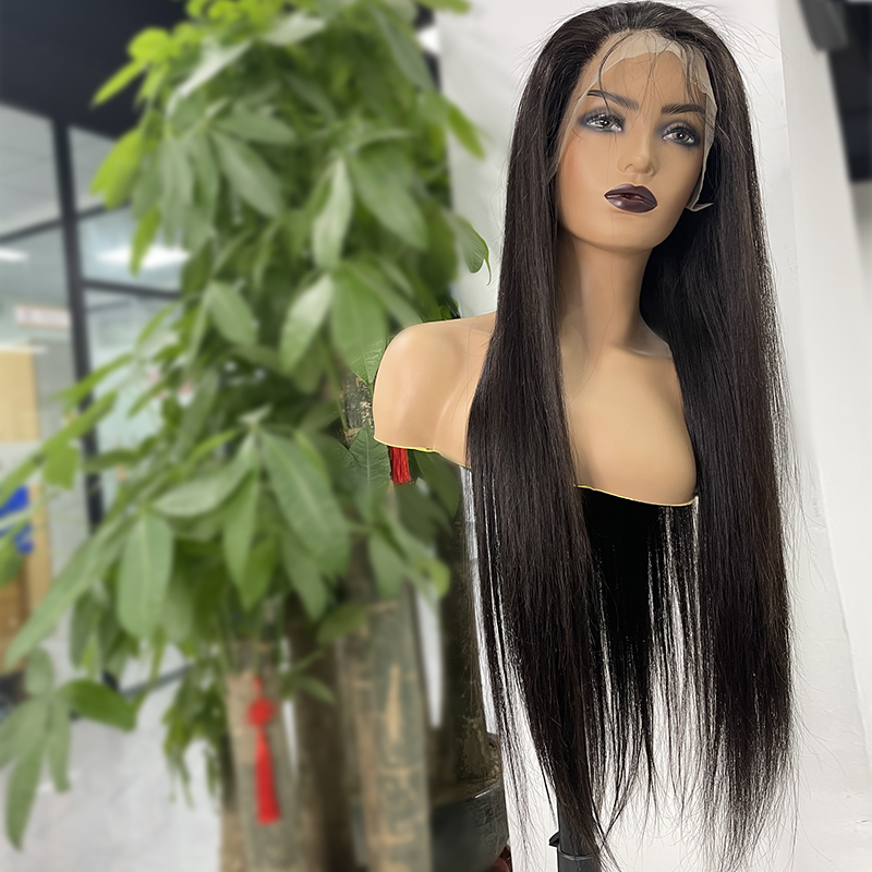 Bone Straight Wig Brazilian 30 Inch Weave Unprocessed 100% Virgin Hair 10A