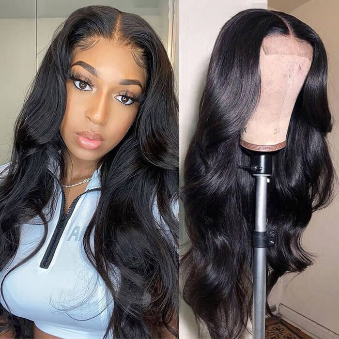 Cheap Human Hair Bundles with Frontal Hd Undetectable Lace Closure Wig