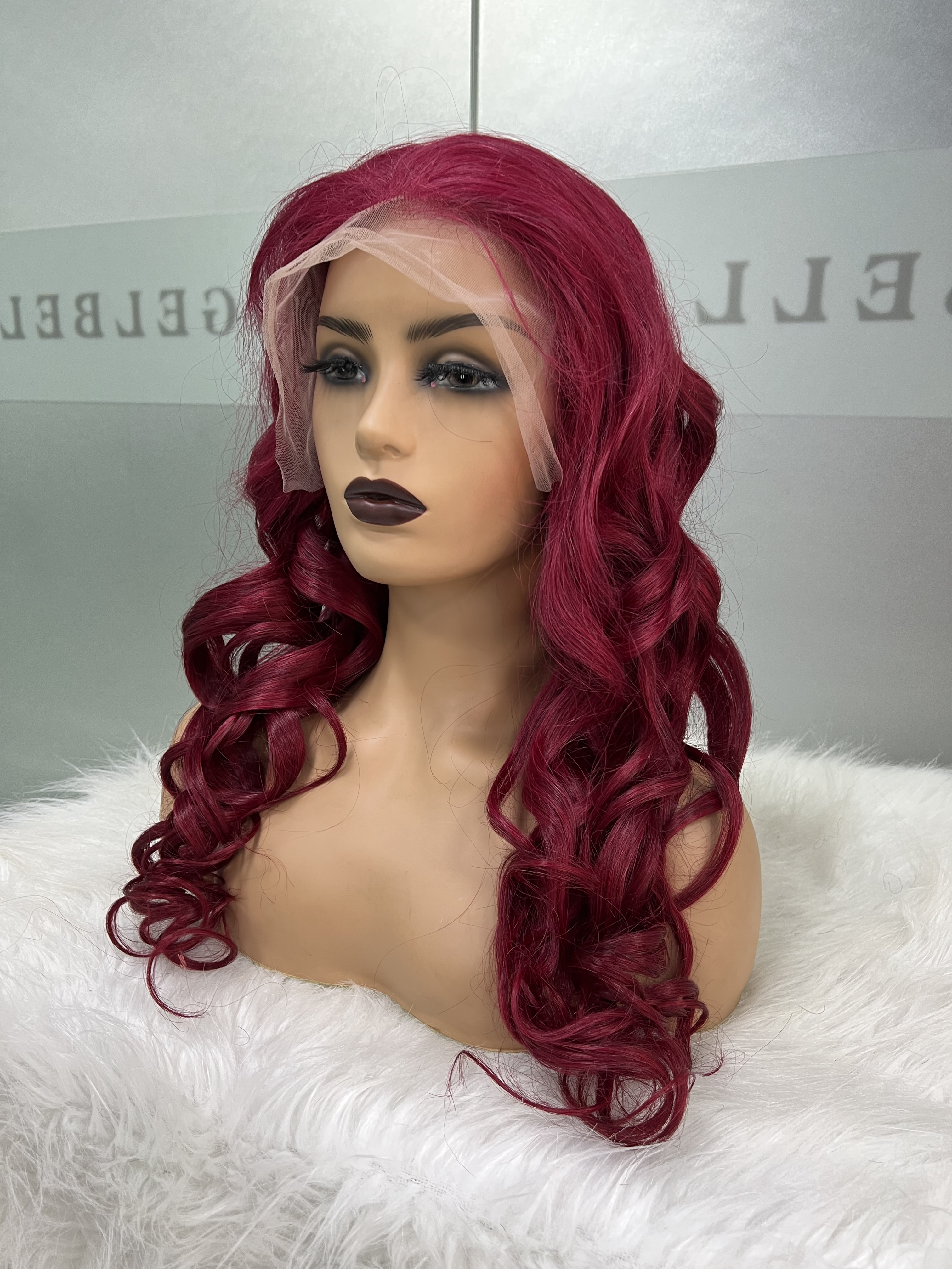 Body Wave 99J 13×4 Lace Front Wig HD Lace Burgundy Colored Straight 5×5 Lace Wig