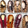 13x4 Swiss Lace Frontal Cute Long Melted Hairline Lace Front Wigs