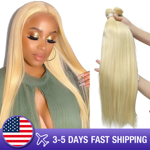 613 Human Hair Weft Bundles Blonde Peruvian Hair Bundles