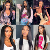 Angelbella Queen Doner Virgin Hair 13x6 28 30 Inch Straight HD Lace Frontal Wigs Peruvian Human Hair Wigs for Women Remy Hair