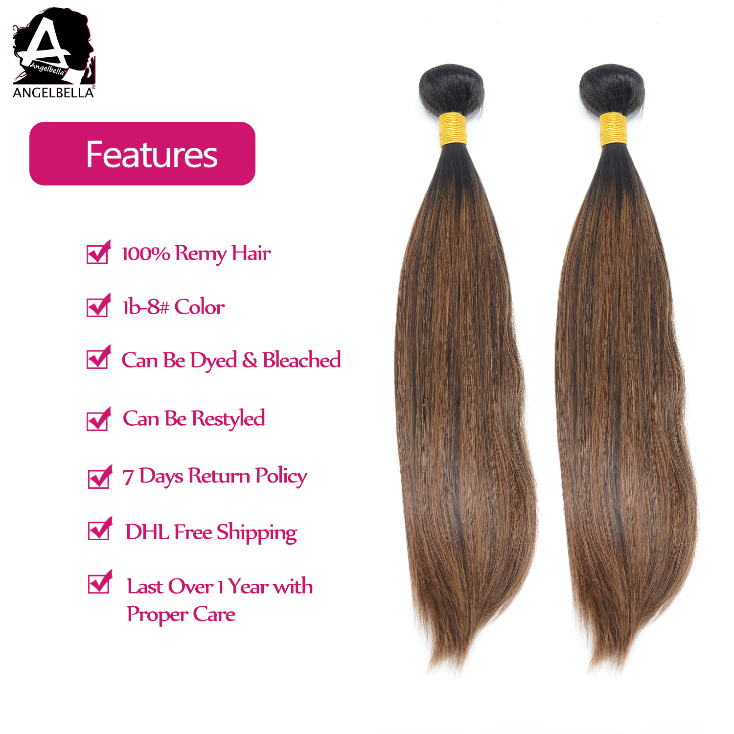Full Bundles Remy Hair Super Double Drawn Ombre Highlight Color Best Human Hair Weft