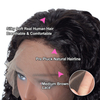 13X4 Transparent Lace Frontal Deep Wave Natural Look Human Hair Wig