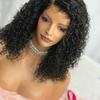  Brazilian Virgin Human Hair Jerry Curly Lace Front Wigs for Black Women