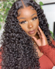 Jerry Curly Human Hair Bundles 6A Grade Unprocessed Remy Hair Extensions Natural Black 10-30 inch 100g/pc