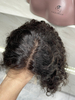 Angelbella Short Curly Bob Wigs Human Hair Wigs Lace Front 4x4 Closure Wigs