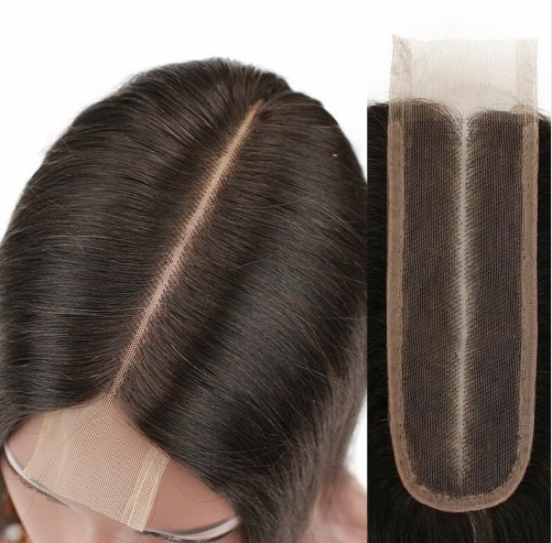 Bleached Knots 2x6 Straight Lace Closure Human Hair Kim K Lace Closure Kim Kardashian Closure
