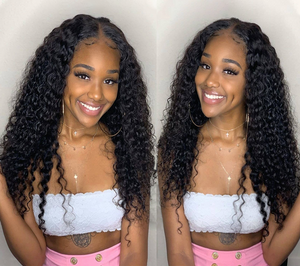 Deep Wave Lace Front Wigs 13x4 Virgin hair For Brazilian Black Women