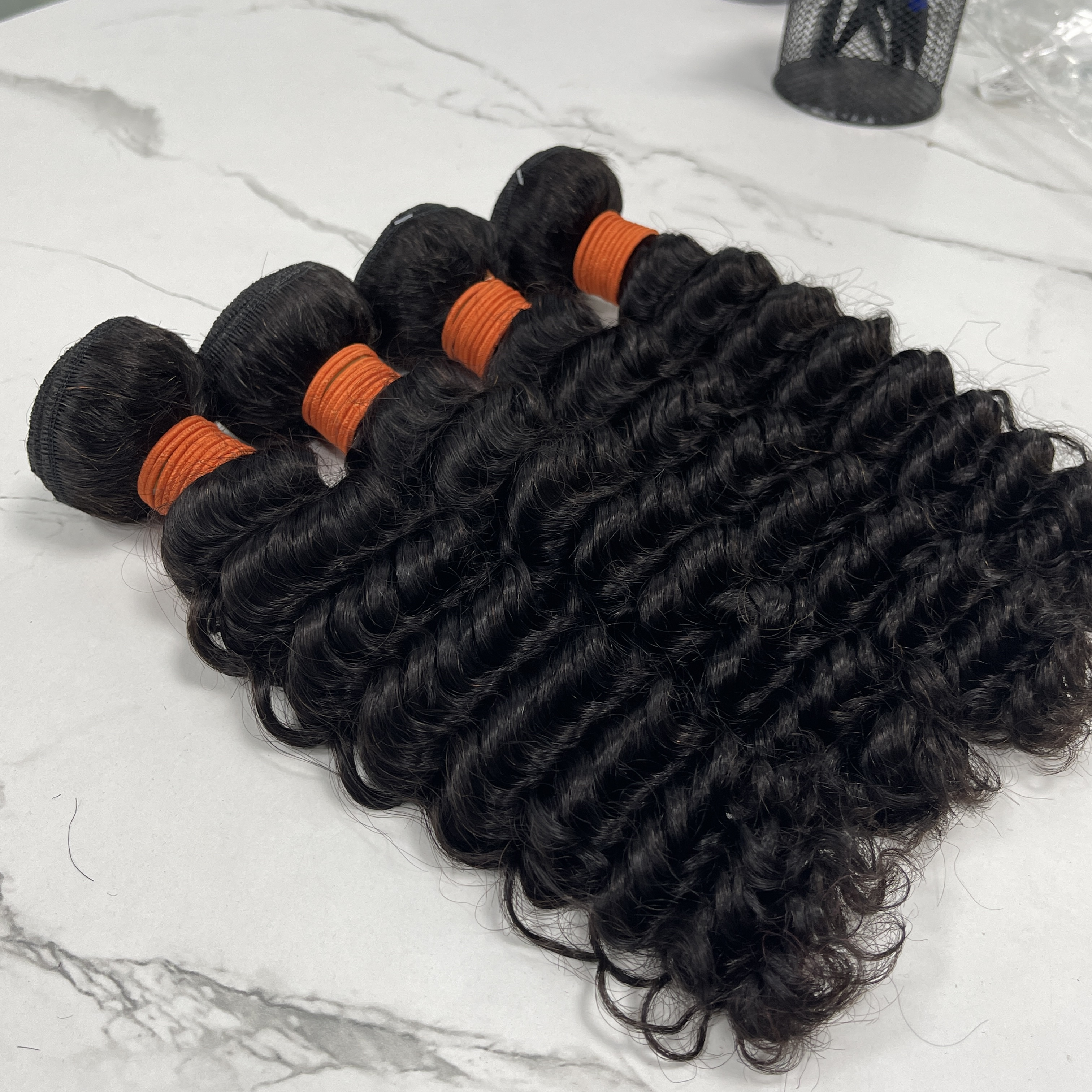 Angelbella 10A Deep Wave Bundles Human Hair Brazilian Hair Bundles
