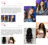 13x4 13x6 Straight Lace Front Wig HD Transparent Brazilian Human Hair Wigs For Women 360 Lace Frontal Wig 4x4 Lace Closure Wig