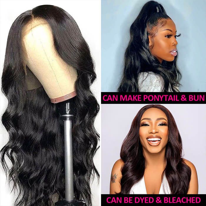 Hd Closure with Bundles Human Lace Front Wigs Near Me for Black Women