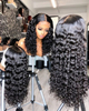 Pre Plucked Real Human Hair Glueless Transparent Lace Front Wigs