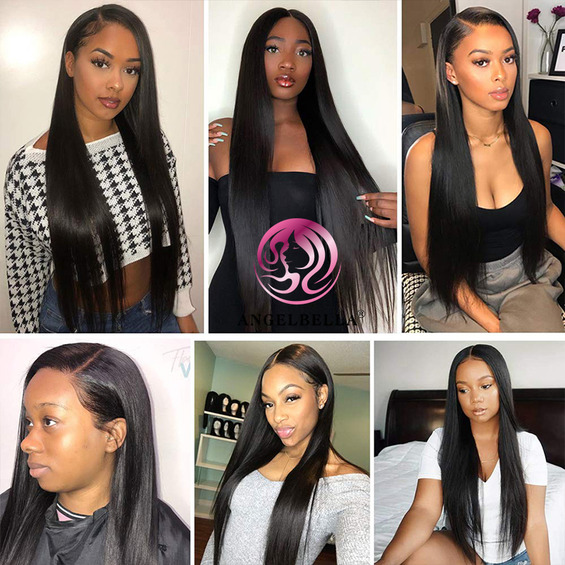 AngelBella DD Diamond Hair 13X4 HD Lace Frontal Human Hair Wig Straight Hair Lace Front Wigs