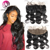 Brazilian Straight 13x4 Transparent Lace Frontal With Human Hair
