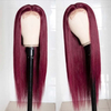 99J Burgundy Straight Wig 13x4 Lace Frontal Brazilian Remy Hair Wig