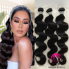 Brazilian Virgin Body Wave Hair Weave 3 Bundles 10A Grade 100% Unprocessed Human Hair Weft Extensions Natural Color