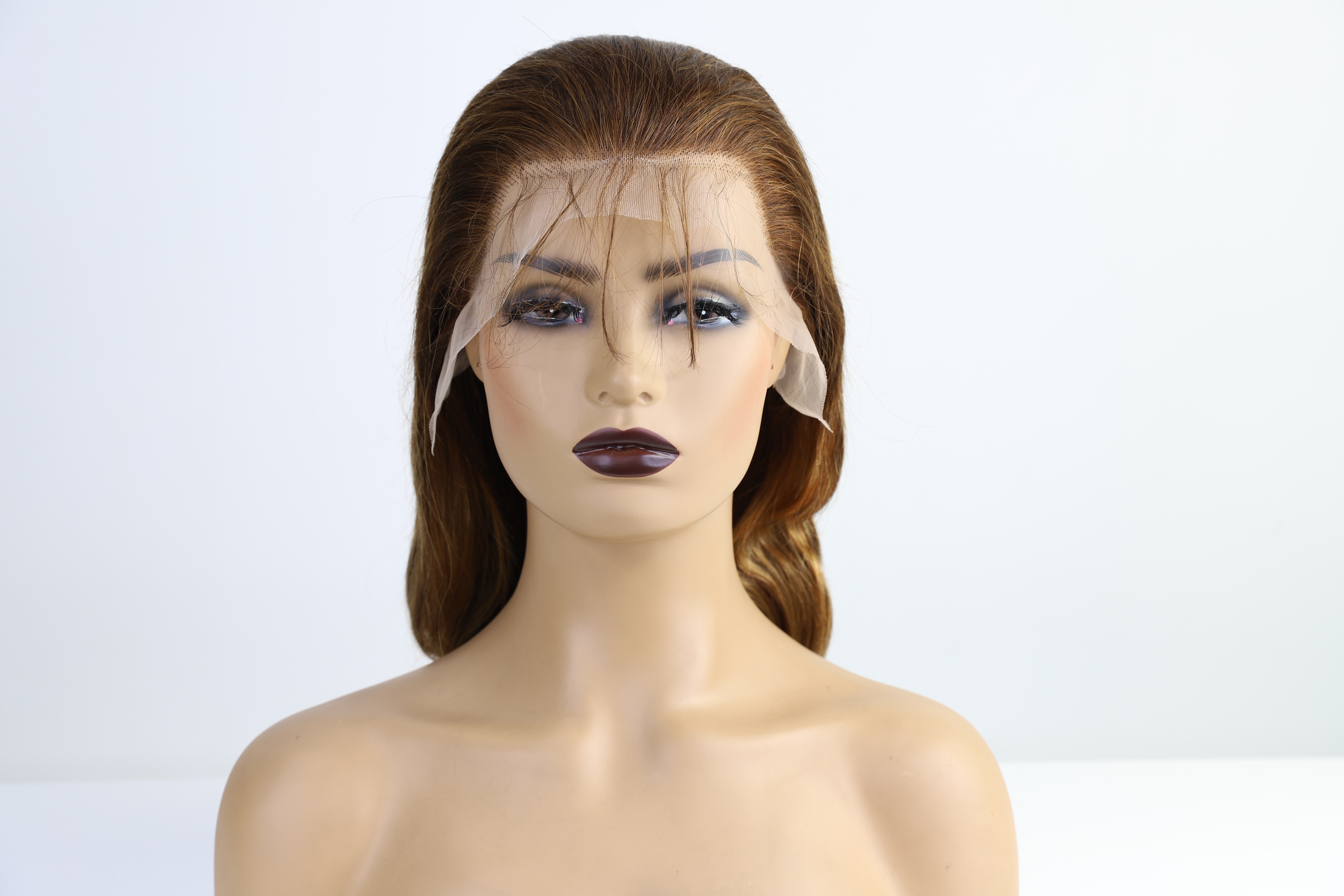 Highlight Ombre Lace Front Wig Human Hair 24 26 28inch Pre Plucked Body Wave Human Hair 13x4 Colored 4/27 Transparent HD Lace Frontal Honey Blonde Lace Frontal Wigs