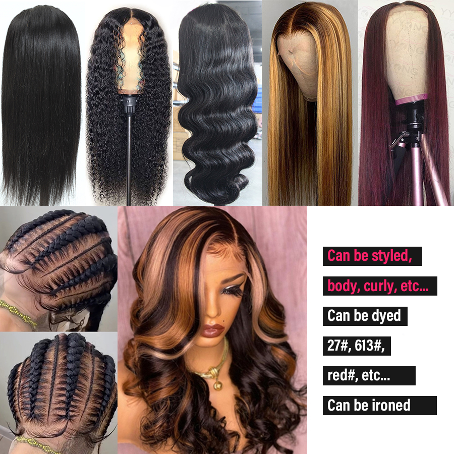 13x6 Frontal Brazilian Glueless Cheap Lace Front Human Hair Wigs