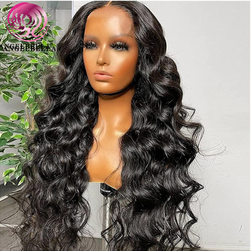 AngelBella DD Diamond Hair Pre Plucked 13x4 HD Lace Frontal Body Wave Lace Front Wig