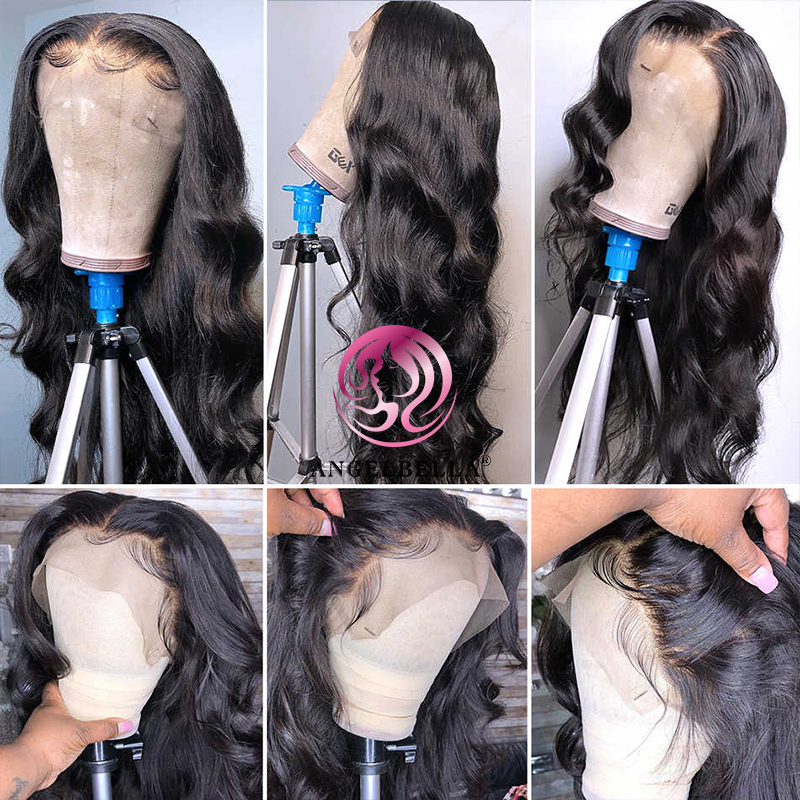 Angelbella Queen Doner Virgin Hair 13x4 Full Hd Natural Lace Front Human Hair Wigs