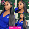 AngelBella Glory Virgin Hair 13x4 Straight Transparent 100 Human Hair HD Lace Front Wigs