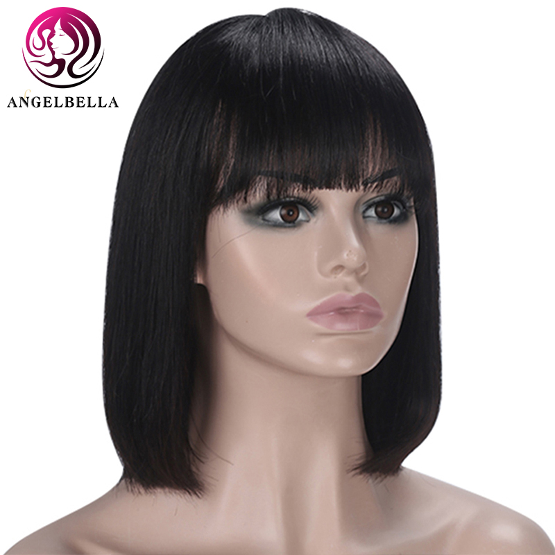 black wig with bangs party city