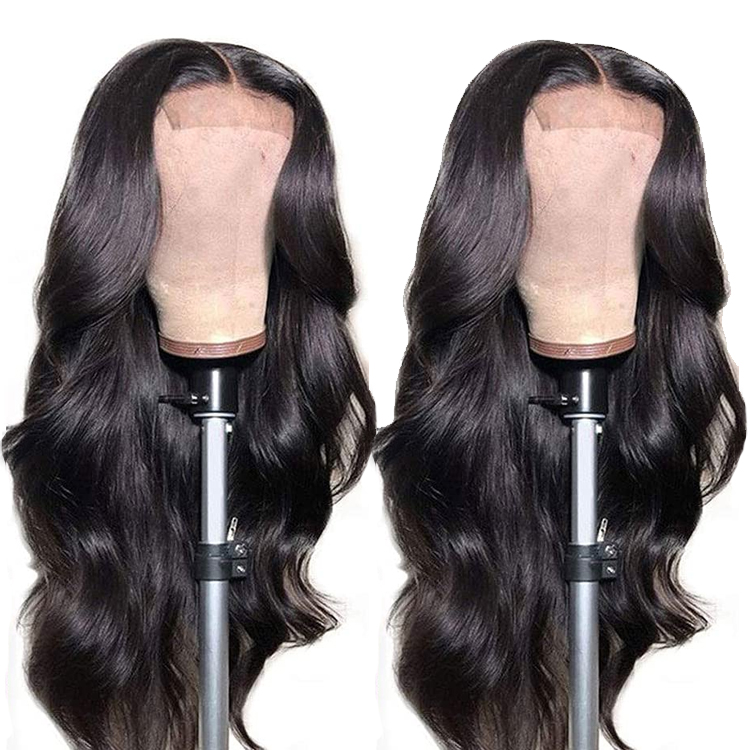 Pre Plucked 4X4 Invisible Lace Closure Wigs Human Hair