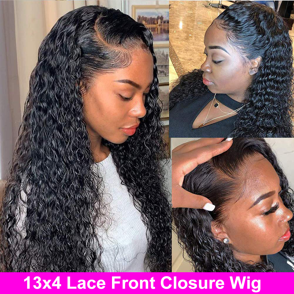 Honey Blonde And Black Lace Front Frontal Brazilian Deep Wave Lace Front Wig