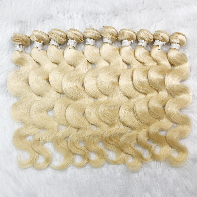 Cheap Affordable 613 Blonde Remy Blonde Human Hair Bundles