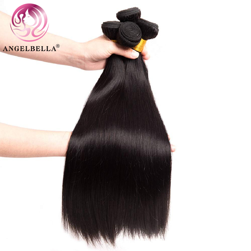 Angelbella DD Diamond Hair China Wholesale 1B# Straight Raw 100％ Remy Virgin Human Hair Bundles