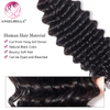Angelbella Queen Doner Virgin Hair Brazilian 1B# Deep Wave Raw Human Cuticle Aligned Hair Extensions Bundles